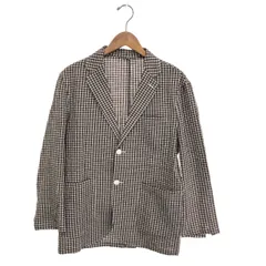 giannetta ジャンネット シアサッカーチェック2Bジャケット サイズ:46 コットンリネン    ブラウン メンズ / 240001165148のサムネイル