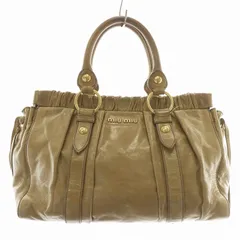 miu miu ヴィッテロルクス ギャザー ハンドバッグ miu miu ヴィッテロルクス ギャザー ハンドバッグ