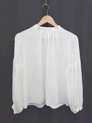 ◇ Θ 鎌倉シャツ × ViS 長袖 シャツ ブラウス サイズM オフホワイト系 レディース E  【1506110003881】