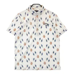 サイズ：M CALLAWAY キャロウェイ  半袖ポロシャツ 総柄 ホワイト系 [240101527293] ゴルフウェア メンズ ストスト