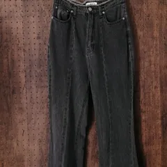 WEGO ウィゴー　 デニムスリットフレアパンツ 　ウォッシュト　サイズM