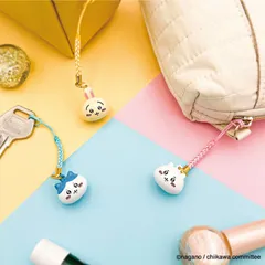 ちいかわ ころ 鈴 根付 かわいい キャラクター ハチワレ うさぎ ストラップ 根付け キーホルダー マスコット フィギュア 携帯 ポーチ 鍵 ナガノ