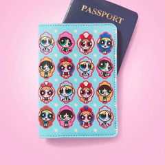 ☆輸入☆パワーパフガールズ　powerpuff girls 水色　パスポートケース