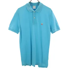 Brooks Brothers ブルックスブラザーズ 半袖 ポロシャツ M ブルー系 SLIM FIT メンズ 古着
