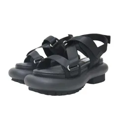 ENFOLD エンフォルド サンダル ブラック 黒 サイズ:36(22.5cm) / 23秋冬 チューブソール サンダル / TUBE-SOLE SANDAL ベルクロサンダル ボリュームソール ベルト / シューズ 靴【レディース】のサムネイル