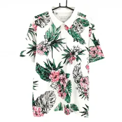 【超美品】アンダーアーマー 半袖ポロシャツ 白×ピンク 花  メンズ XXL ゴルフウェア 2021年モデル 大きいサイズ UNDER ARMOUR