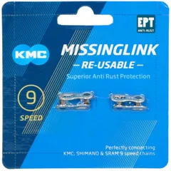 KMC 1セット(1リンク) 9S ミッシングリンク SL CL566R KMC MISSING LINK CL566R 9 SPEED CHAINS Color Silver