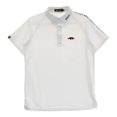 サイズ：S ROUGH&SWELL ラフアンドスウェル 2023年モデル 半袖ポロシャツ ボタンダウン  ホワイト系 [240101342446]# ゴルフウェア メンズ ストスト