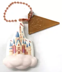 【中古】キーホルダー シンデレラ城クッション 「東京ディズニーリゾート40周年 ドリームゴーラウンド キーチェーン」 東京ディズニーリゾート限定