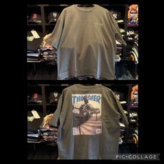 THRASHER スラッシャー Tシャツ PIGMENT MAGAZINE COVER S/S T-SHIRTS 半袖 TEE ビッグシルエット オーバーサイズ ピグメント加工 メンズ レディース ユニセックス CHACO Mサイズ
