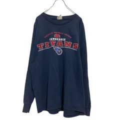 Lee 長袖 プリントTシャツ XL ネイビー ロンT ロングTシャツ TITANS フットボール 古着卸 アメリカ仕入 a612-5956のサムネイル