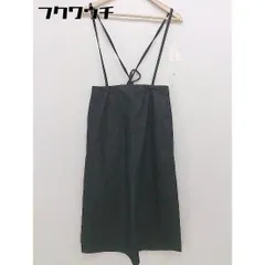 ◇ URBAN RESEARCH DOORS バックジップ ロング サスペンダー スカート サイズ38 ブラック レディース  【中古】 【1110110004900】