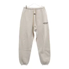 FEAR OF GOD ESSENTIALS (フィアオブゴッド エッセンシャルズ) ラバーロゴ 裏起毛 スウェットパンツ グレー