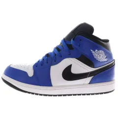 NIKE (ナイキ) AIR JORDAN MID DQ8426-402 エアージョーダン1 ミッド ミッドカットスニーカー シューズ ブルー/ホワイト US10/28.0cm
