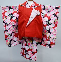 七五三 五歳 男児 羽織袴フルセット 陽気な天使 正絹 日本製 袴変更可能 SOUBIEN 七五三 フルセット レンタル 5歳 着物 羽織 男の子 袴