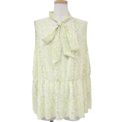 美品 theory luxe セオリーリュクス ブラウス トップス ノースリーブ Vネック レオパード ティアード 23春夏 おしゃれ シンプル きれいめ 大人女子 ブランド 上品 オフィスカジュアル