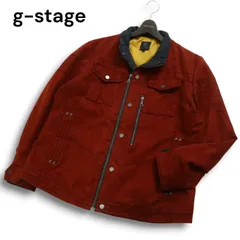 g-stage ジーステージ 秋冬 フェイク スウェード レザー★ 中綿 ジップ ブルゾン ジャケット Sz.L　メンズのサムネイル