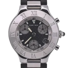 よん Cartier メンズ 時計 クロノスカフ ステンレス カルチェ SummerSALE開催! 8/9～8/18 10時迄!】CARTIER カルティエ