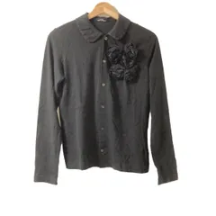 tricot COMMEdesGARCONS(トリココムデギャルソン) 長袖シャツブラウス レディース - 黒 フラワー(花)