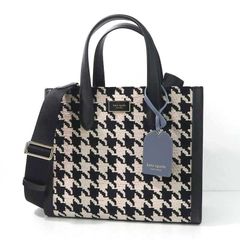 ケイトスペード Kate spade ショルダーバッグ レディース 2WAY MANHATTAN 千鳥柄 ブラック K5500 0039