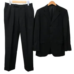 バーバリーブラックレーベル BURBERRY BLACK LABEL 美品 SUPER120s スーツ セットアップ 3B テーラードジャケット スラックス ノバチェック切替 黒 ブラック 38 約Ｓ 0722 STK