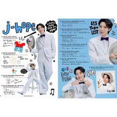 K-POP グッズ ホソク J-HOPE BTS 防弾少年団 A4サイズ ラミネート加工 ハングル反切表つき 下敷き #オリジナル #バンタン #メール便可