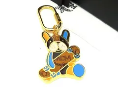 MCM エムシーエム キーチャー厶 ヴィセトス 犬 ドッグ ワンちゃん レザー MCM エムシーエム 犬 ドッグ ブラウン ブラック 総柄 コニャック