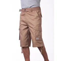 新品未使用 プロクラブ ハーフパンツ KHAKI カーキ proclub 166]PRO CLUB プロクラブ ツイルTwill Cargo Shortsカーゴハーフパンツ コットン 短パン ショートパンツ  無地のサムネイル