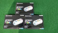 【新品未使用品】テーラーメイド 2025 SpeedSoft Ink スピードソフト ゴルフボール マルチカラー ３ダース ソフトアイオノマー 2層構造 USA直輸入品（浦安店）
