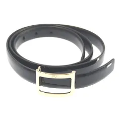 極美品✨ロジェヴィヴィエ バックル ゴールド金具 ベルト ブラック Woman ブロッシュ ヴィヴィエ ベルベット ベルト