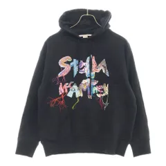 Stella McCartney - STELLA McCARTNEY ステラマッカートニー 22AW カレッジ ロゴ プリント スウェット プルオーバーパーカー ブラック 6J0073 3SPW89 レディース STELLA McCARTNEY (ステラマッカートニー) 22AW カレッジ ロゴ