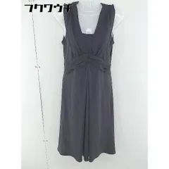 ◇ DES PRES デ・プレ ノースリーブ 膝下丈 ワンピース サイズ1 チャコール系 レディース  【中古】 【1107290003007】