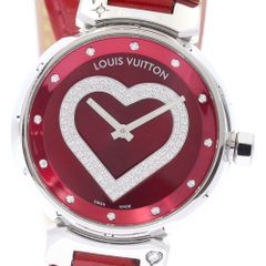 ルイ・ヴィトン LOUIS VUITTON Q1314 タンブール ハート ポムダムール ダイヤモンド クォーツ レディース箱・保証書付き_883633