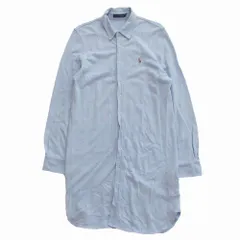 RALPH LAUREN ラルフローレン ポニーロゴ刺しゅう ポロシャツ ドレス ワンピース 長袖 L 0400624DRS レディース 【中古】