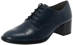 23.0 cm_NV [エンチャンテッド] パンプス 本革ストレートチップサイドゴアレースアップシューズ レディース NV 23.0 cm