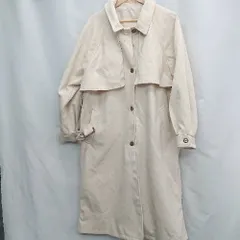 ◇ ⊇ classicalelf クラシカルエルフ 無地 長袖 ロングコート サイズL ベージュ系 レディース メンズ E  【1505130002638】