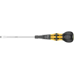 Wera 1834 1,0 x 6,0 x 150 mm 黒/黄 ボールグリップマイナスドライバー 05343801001