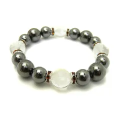 パワーストーン 四神相応 四神獣シリーズ 四神獣ブレスレット 水晶素彫り 12mm玉 青龍・朱雀・白虎・玄武 ヘマタイト 数珠 ブレスレット 風水 パワーストーン