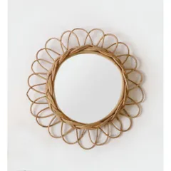 ◾️ラタンフレームミラー 籐 壁掛け鏡 　アンティーク　ウォールミラー ラタン 藤 ウォールミラー 姿見 全身鏡 ヴィンテージ 楽天市場】壁掛け