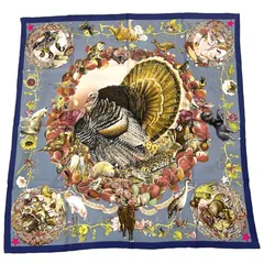 エルメス カレ90 FAUNE ET FLORE DU TEXAS TEXAS WILDLIFE