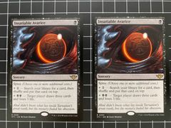 Mtg シングル: 　Insatiable Avarice (限りない強欲) 2枚セット　サンダージャンクション