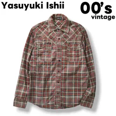 Yasuyuki Ishii 長袖シャツ 赤 黒 グレー ペイズリーパターン Yasuyuki Ishii 長袖シャツ 赤 黒 グレー ペイズリーパターン