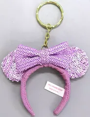 【中古】キーホルダー ミニーマウス(パープルカチューシャ) キーホルダー 「ディズニー」 東京ディズニーリゾート限定