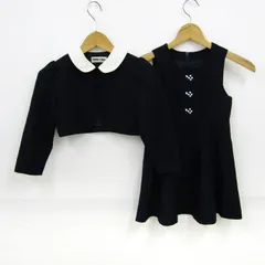 プティットフルール セットアップ 上下セット ボレロ ワンピース フォーマル キッズ 女の子用 115サイズ ネイビー Petit Fleur 【中古】