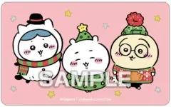 【中古】食玩 ステッカー・シール ちいかわ＆ハチワレ＆うさぎ(クリスマス/ピンク) 「ちいかわ デコステッカー3 ガムつき」