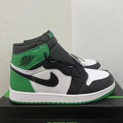 新品未使用 ナイキ Jordan Air Jordan 1 High OG Black and Lucky Green スニーカー