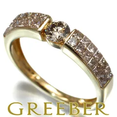 GSTV K18CG ブラウンダイヤモンド♡ミステリーセッティング ハートリング GSTV K18CG ブラウンダイヤモンド♡ミステリーセッティング ハートリング