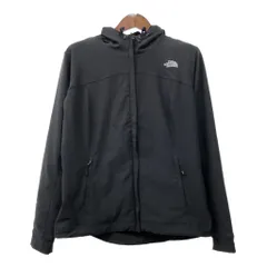 THE NORTH FACE ノースフェイス ソフトシェル フーディー ジャケット アウトドア ブラック (レディース XL) 中古 古着 Q6793