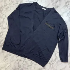 Brunello Cucinelli ブルネロクチネリ コットン ポケット シャイニー ビジュー カーディガン ネイビー ビーズ M レディース トップス ブルネロ PAWNSHOPRiZ  パウンショップリズのサムネイル