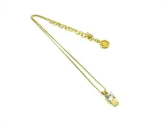■美品■ GIVENCHY ジバンシィ ヴィンテージ ラインストーン ネックレス ペンダント アクセサリー レディース ゴールド系 DJ4588